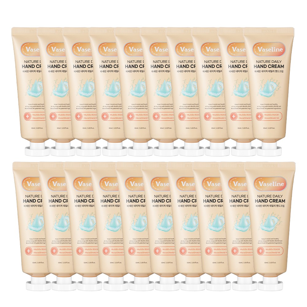 바세린 네이처 데일리 핸드크림 5종세트, 20개, 60ml 24,900원