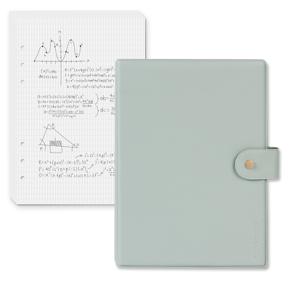 리코즈 A5 6공 아카이브 바인더 + 리필지 100p 세트 모눈 17,900원