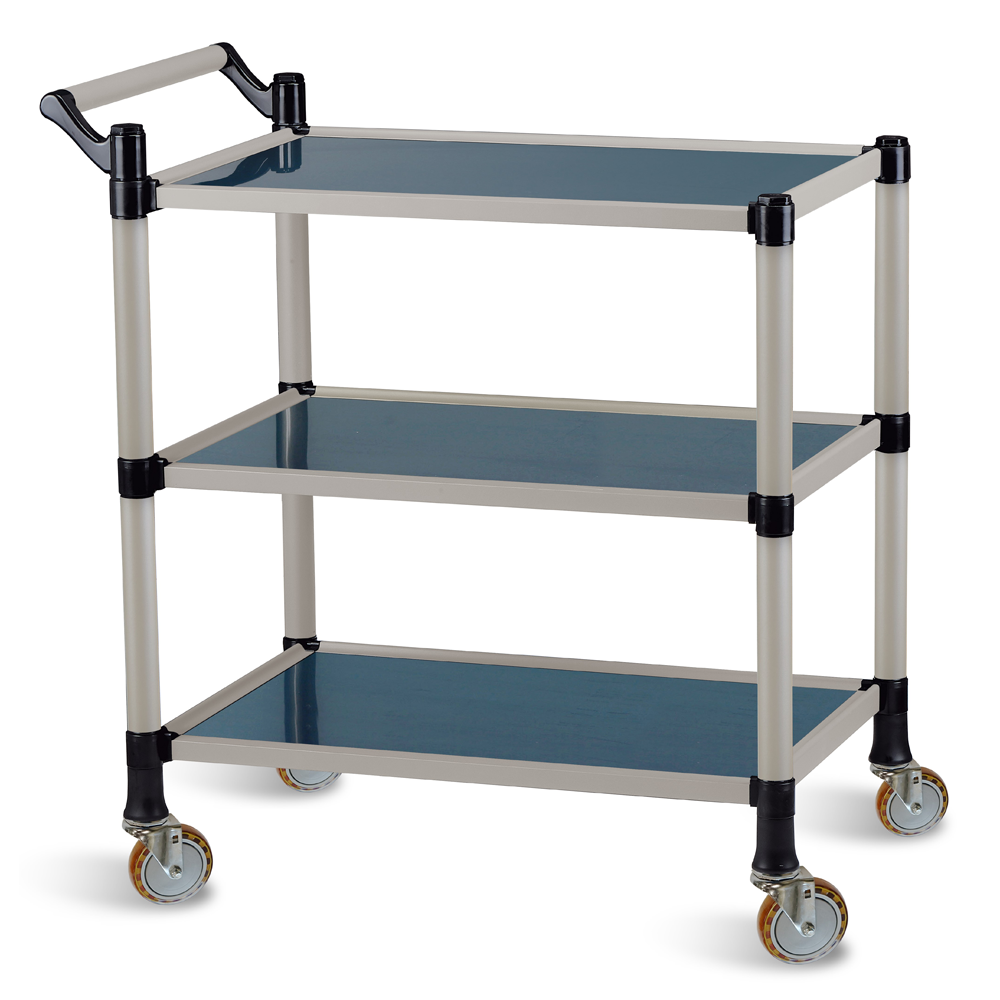 티렉스캐스터 3단 스텐 우드 서빙카트 (이동식대차 식당카트 운반카트) 202,500원