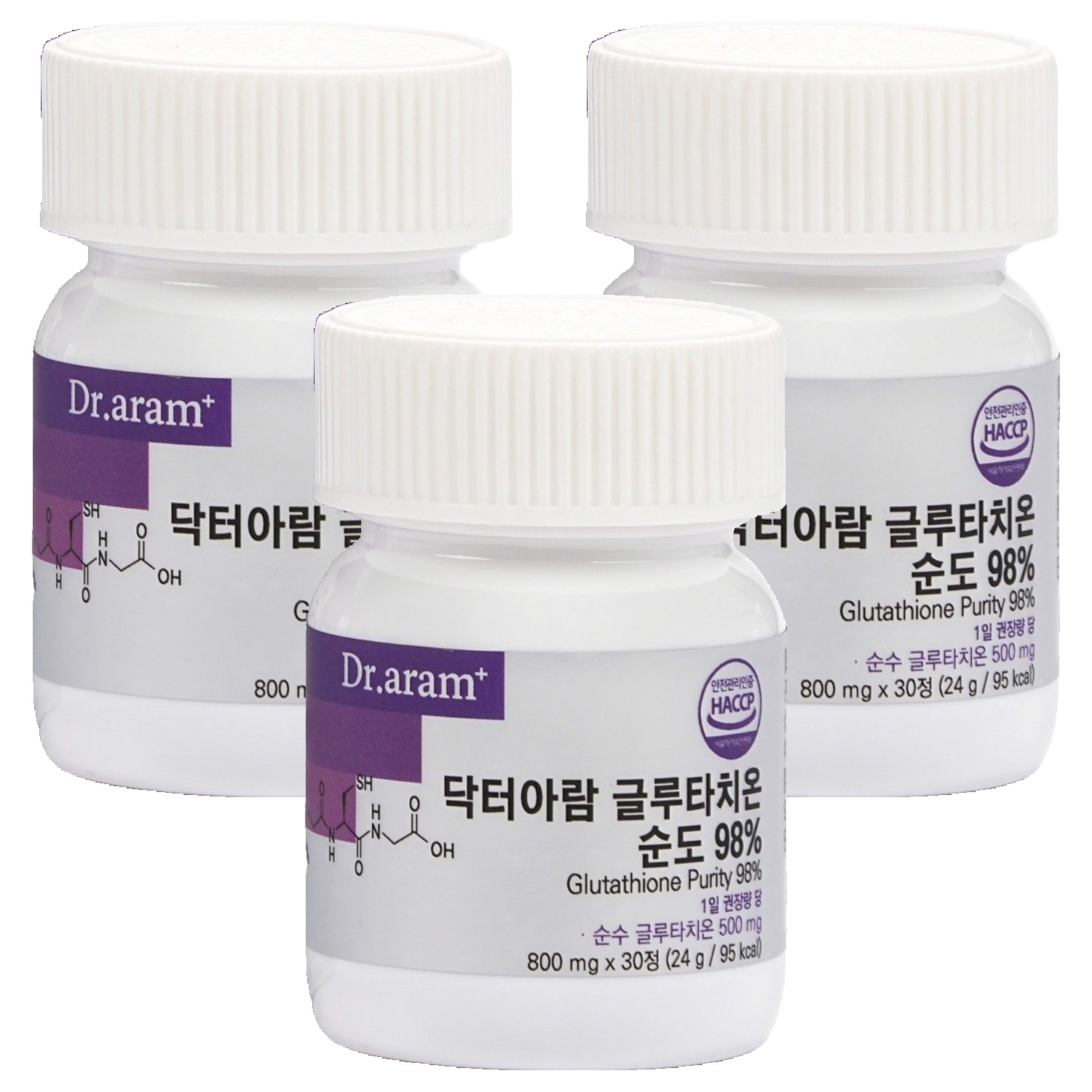 닥터아람 글루타치온 순도 98% 24g, 3개, 30정 41,630원