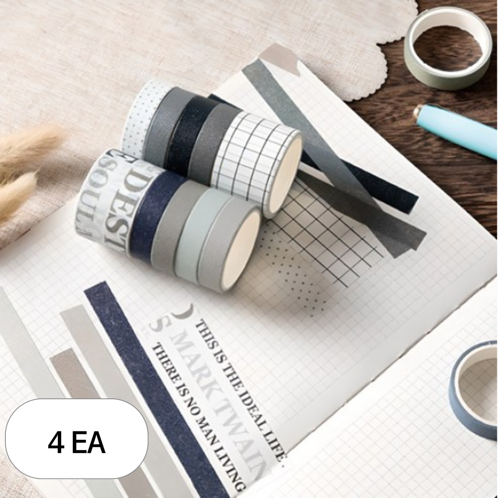 아뜰라임 다꾸 종이 단색 패턴 마스킹 테이프 10종 세트 10 x 2m 25 x 2m 63,840원