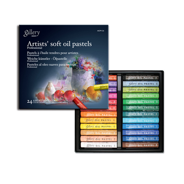 [문교화학] gallery 소프트오일 파스텔 MOPV-24색 11,200원