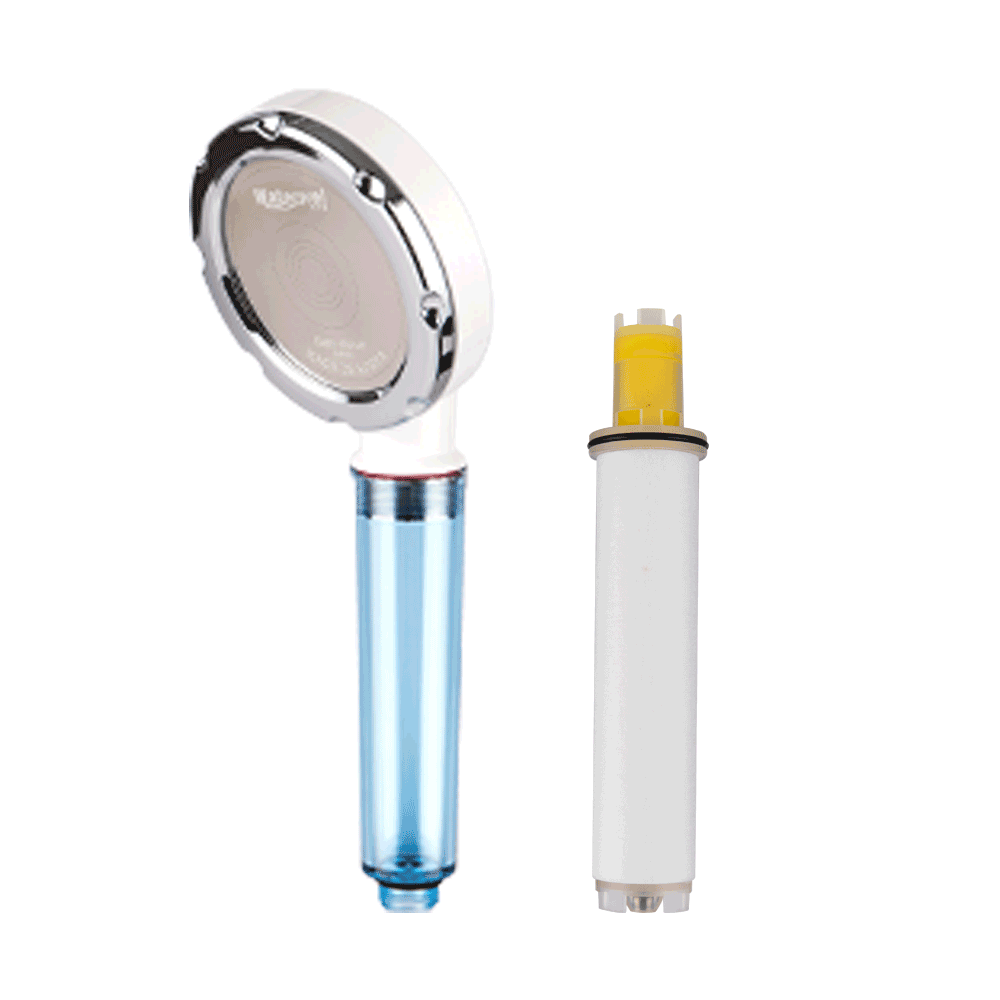 워터웰 빅헤드 비타민 필터 샤워기 메탈 1년세트, 1개, 빅헤드샤워기 화이트 30,900원