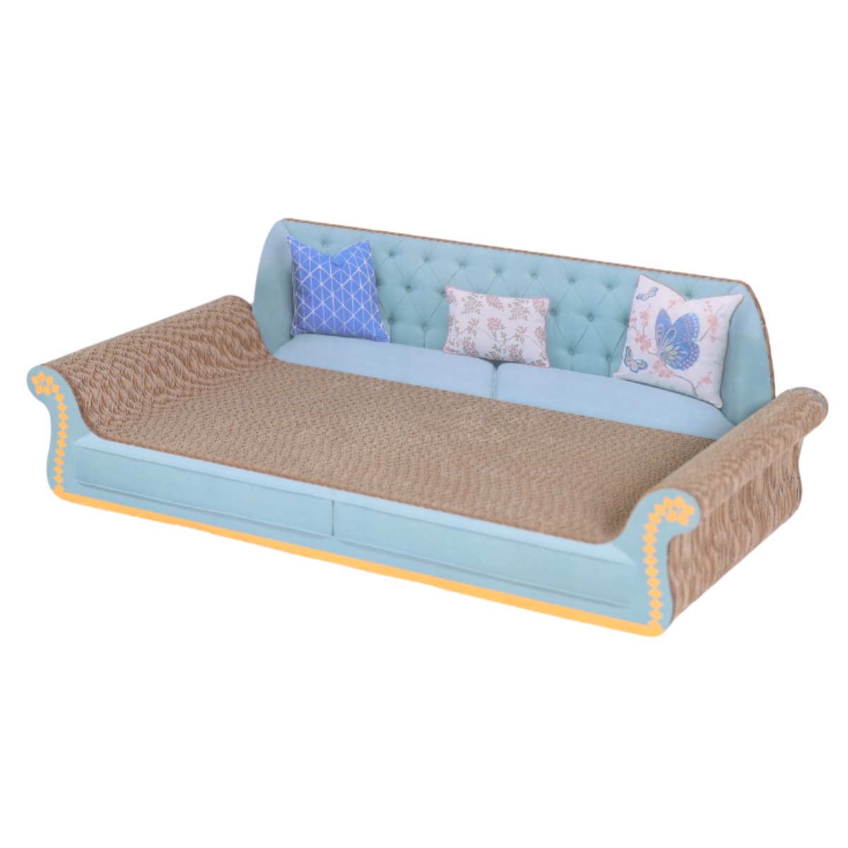 고양이 소파 가구 보호 대형 고양이 스크래칭 보드 고양이 스크래칭 보드 소파 고양이스크래쳐소파,고양이 용품 냥이스크레쳐 고양이쇼파스크래쳐, 1개, 파란색 17,990원