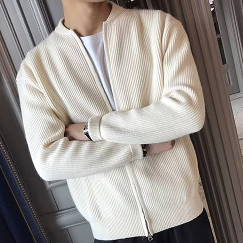 더플로우 남성용 슬림핏 투웨이 지퍼 기본 니트 가디건 30,900원