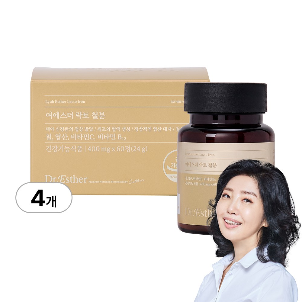 [본사직영] 여에스더 락토 철분 (비헴철 X 엽산 X 비타민 2종) 82,000원