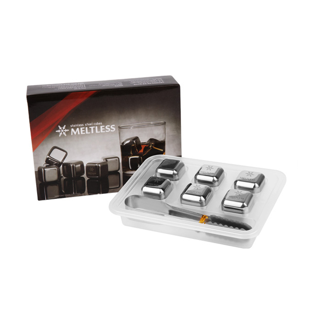 멜트레스 스테인레스 아이스큐브 아이스볼 아이스칠러 아이스컵 페이스롤러, [멜트레스] 아이스큐브(6개+집게+보관트레이), 1세트, 1개 13,500원