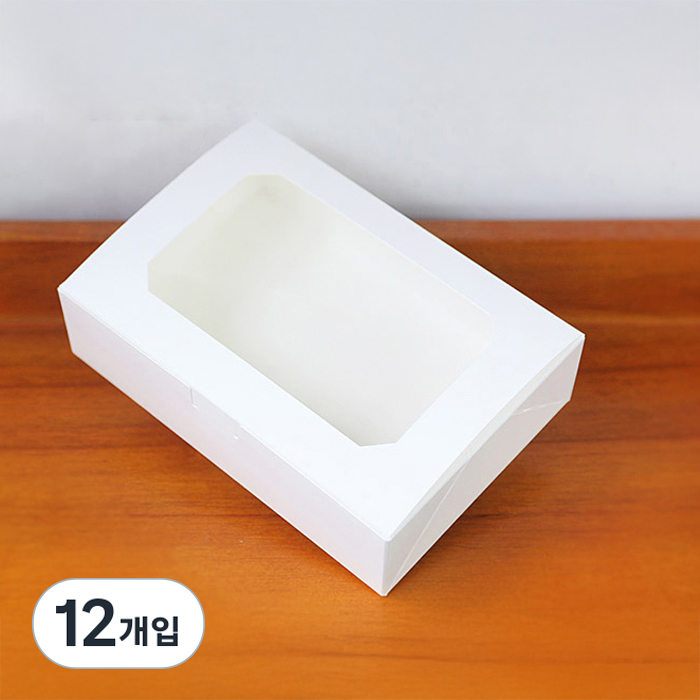 투명창 원터치 디저트상자, 단일 색상, 12개, 현재가 11,700원