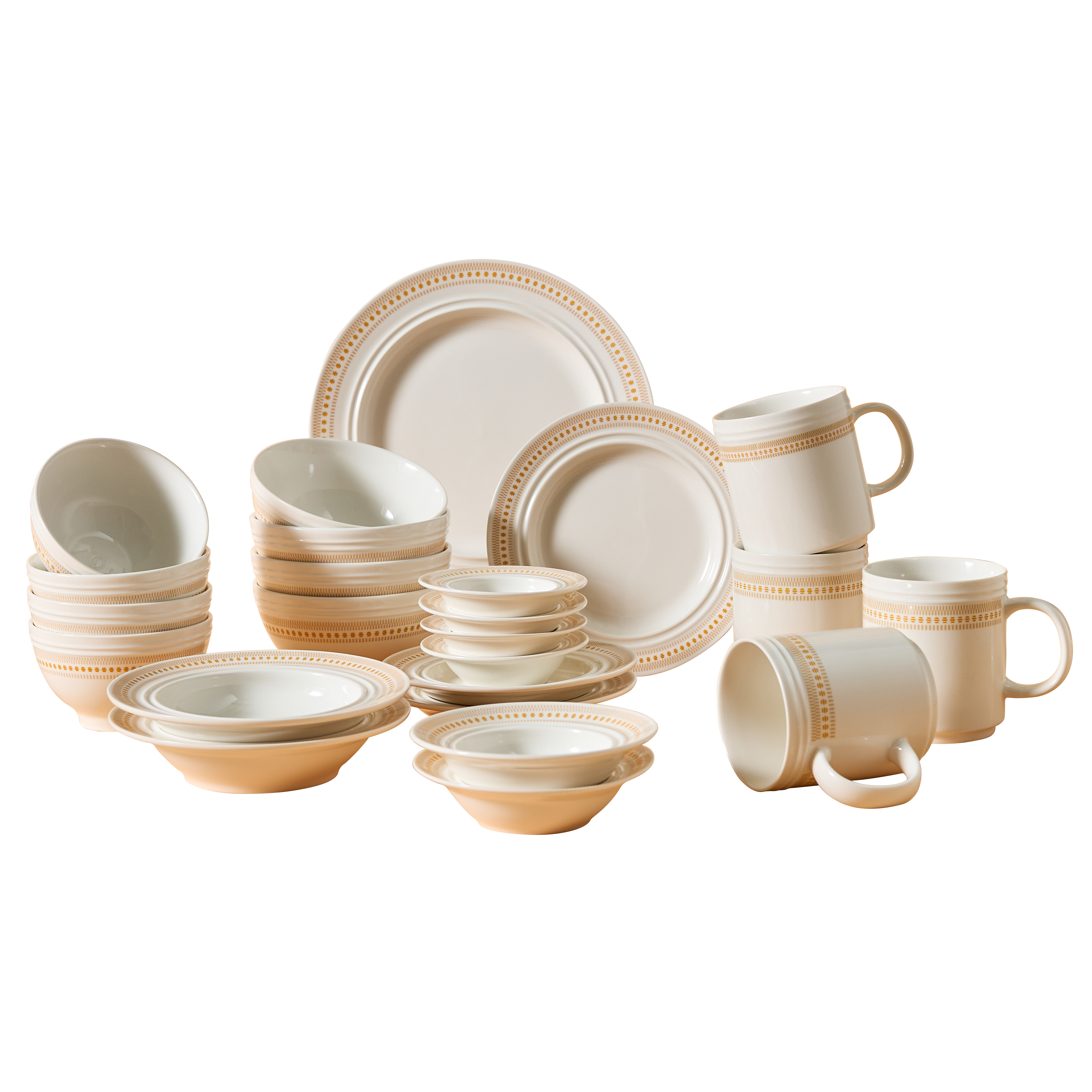 코렐 코디네이츠 로즈몬트 도자기 그릇 식기세트 2인 4인, 홈세트24p, 화이트, 1세트 198,000원