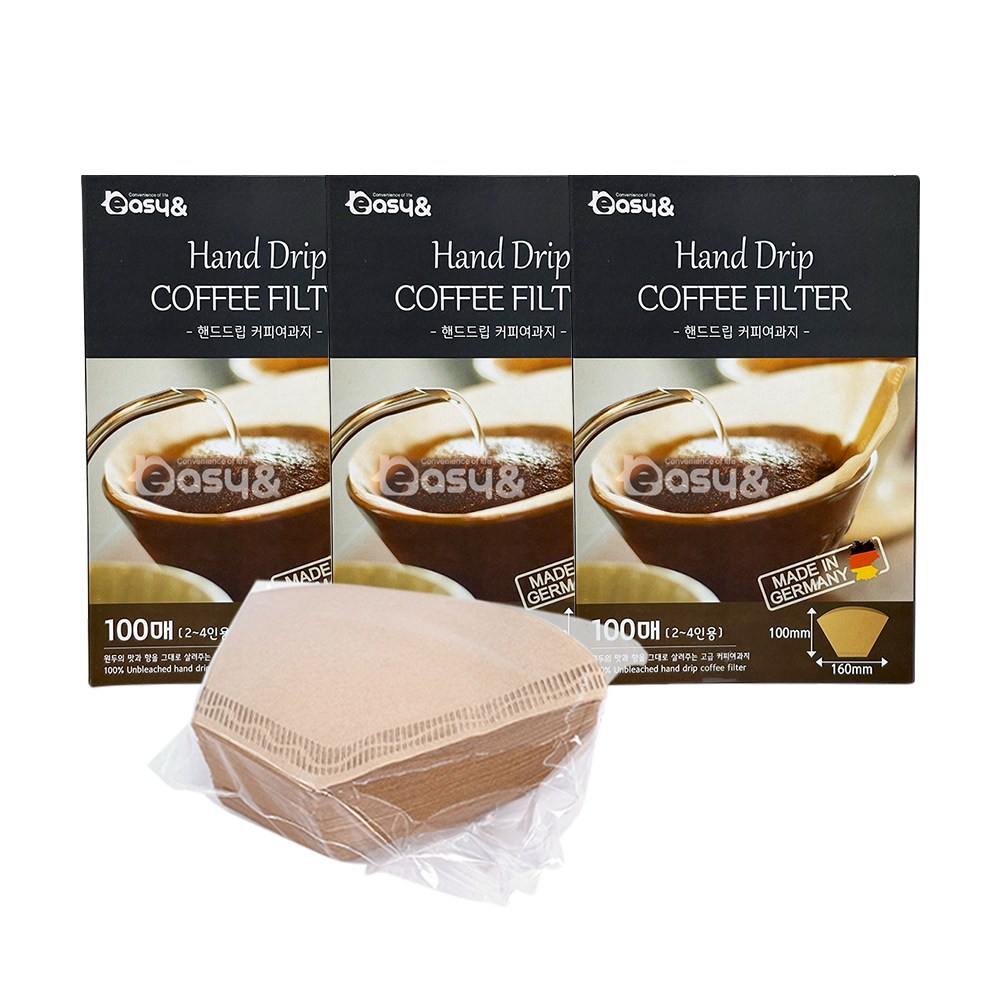 독일산 핸드드립 커피여과지 100매(2~4인용)-3개 커피필터 드립필터 커피여과지 11,120원