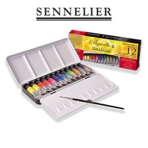 시넬리에 최고급 수채화 물감 10ml 12색 세트 123,500원