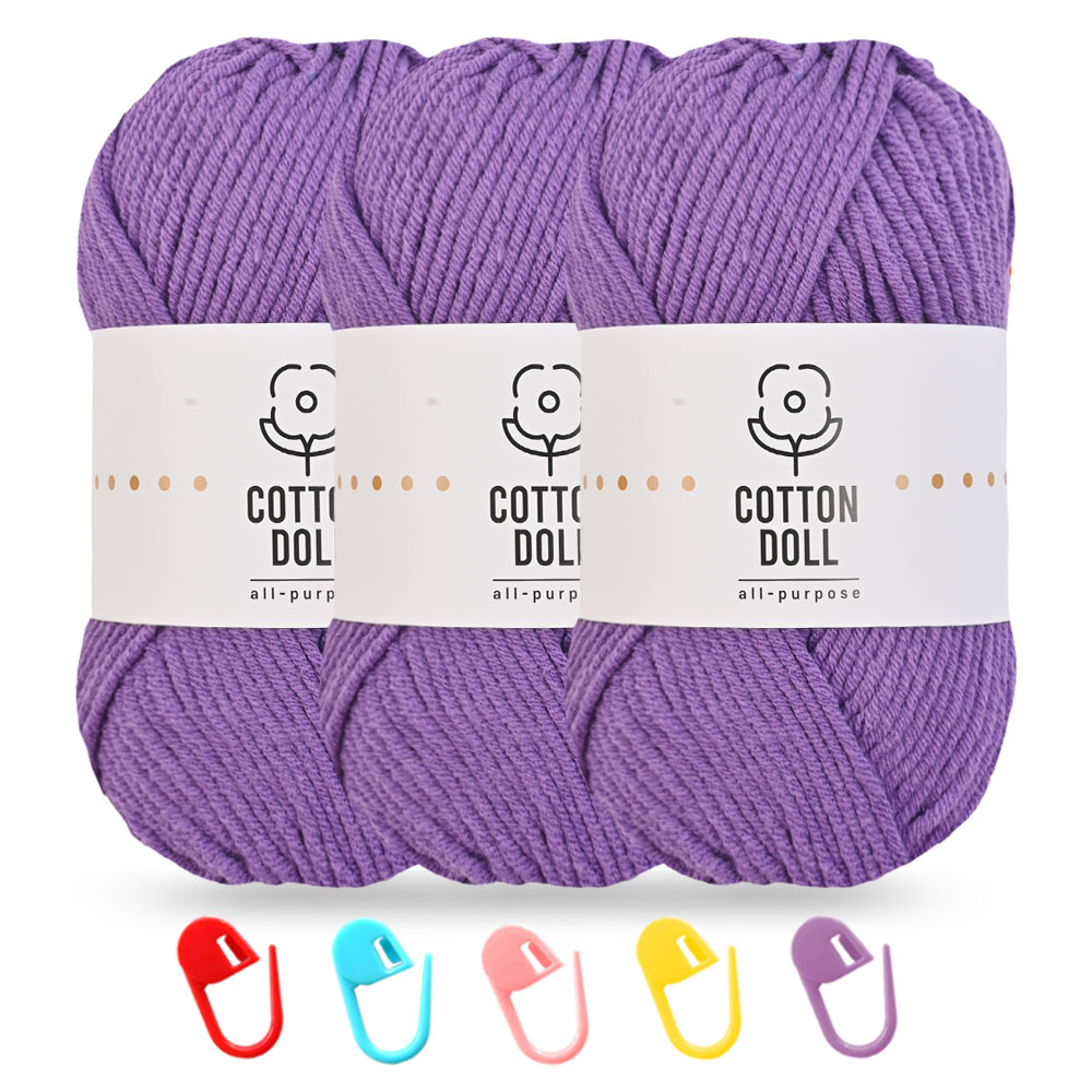 니뜨 코튼돌실 50g x 3p + 단수링 5p 세트, 1개, 41 바이올렛 6,940원
