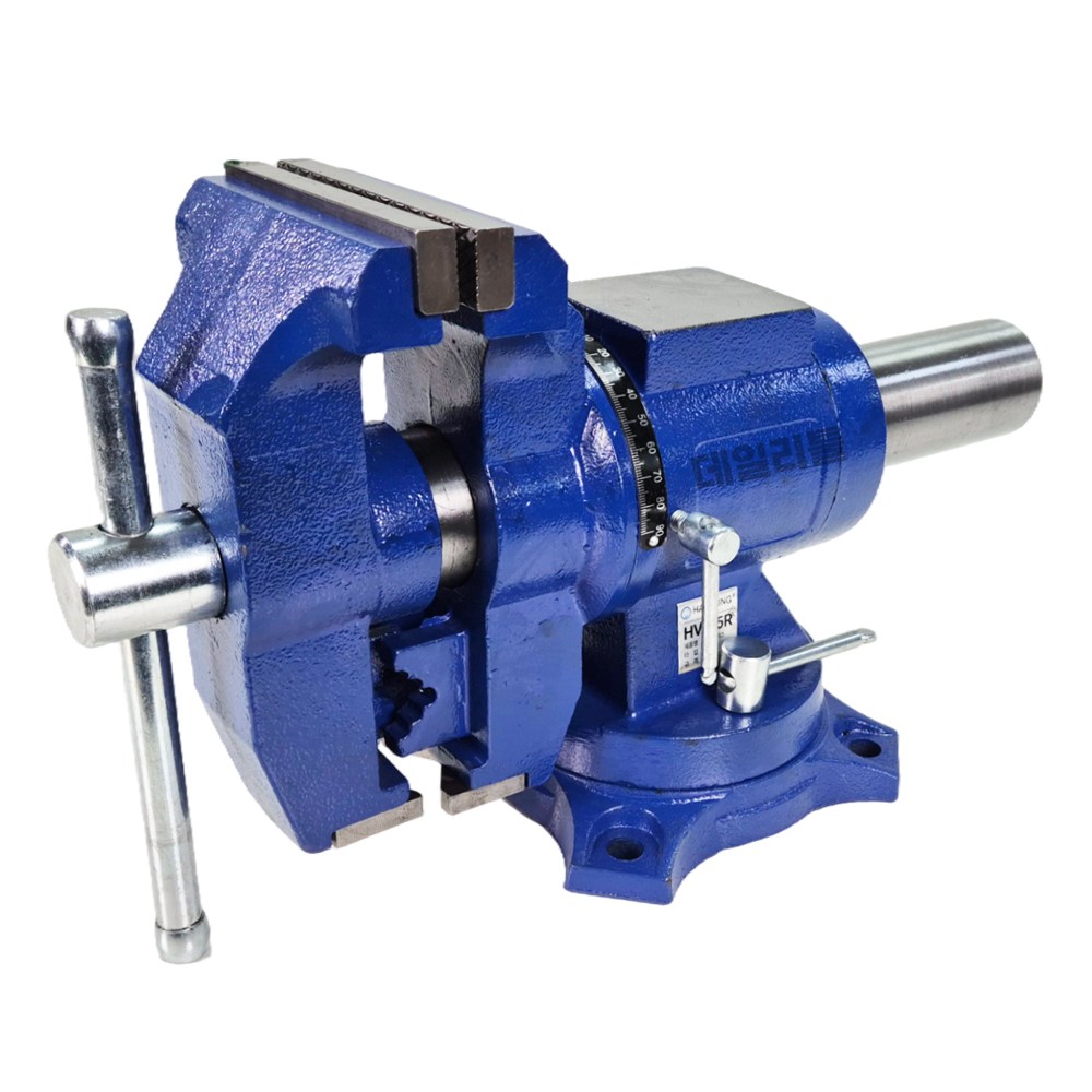 한성 360도 회전형 탁상바이스 125mm 5인치 목공 파이프 각도 책상 테이블 바이스 128,000원