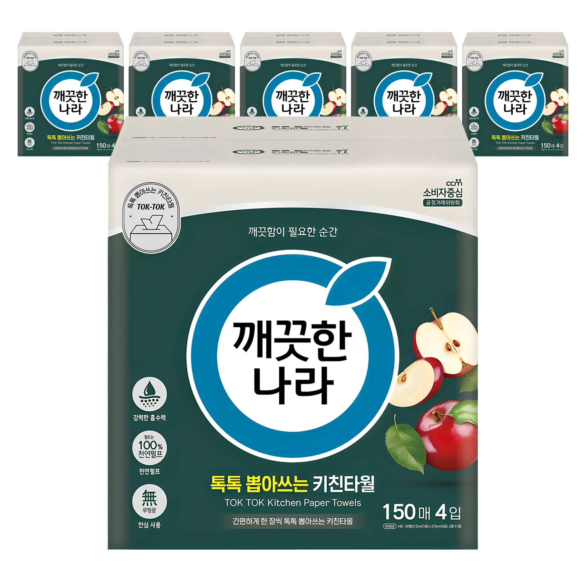 깨끗한나라 톡톡 뽑아쓰는 천연펄프 키친타올 39,350원