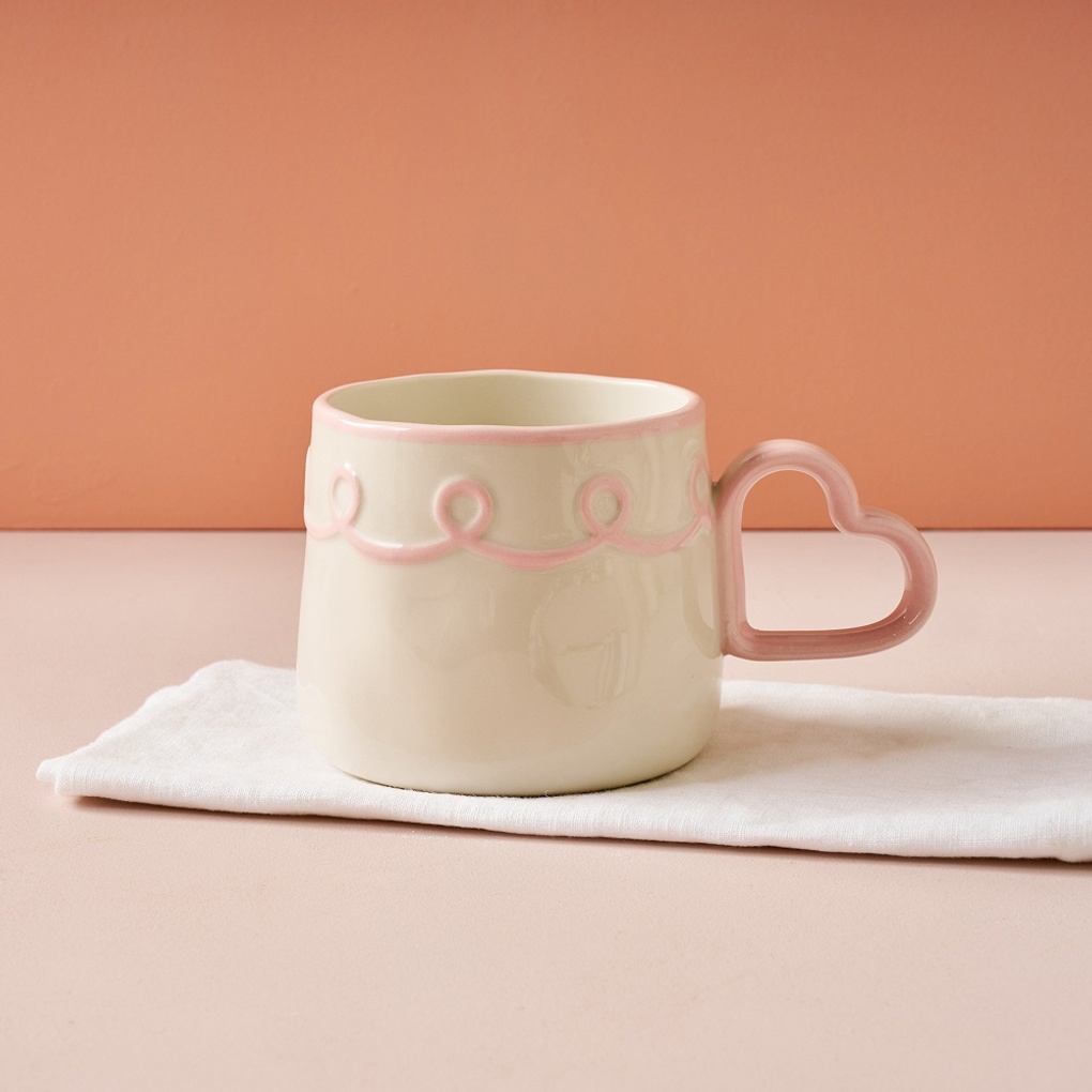 [모던하우스] 슈가타르트 하트핸들 머그 360ML 핑크_TOTYE CA3325094, 슈가타르트, 1개 8,900원