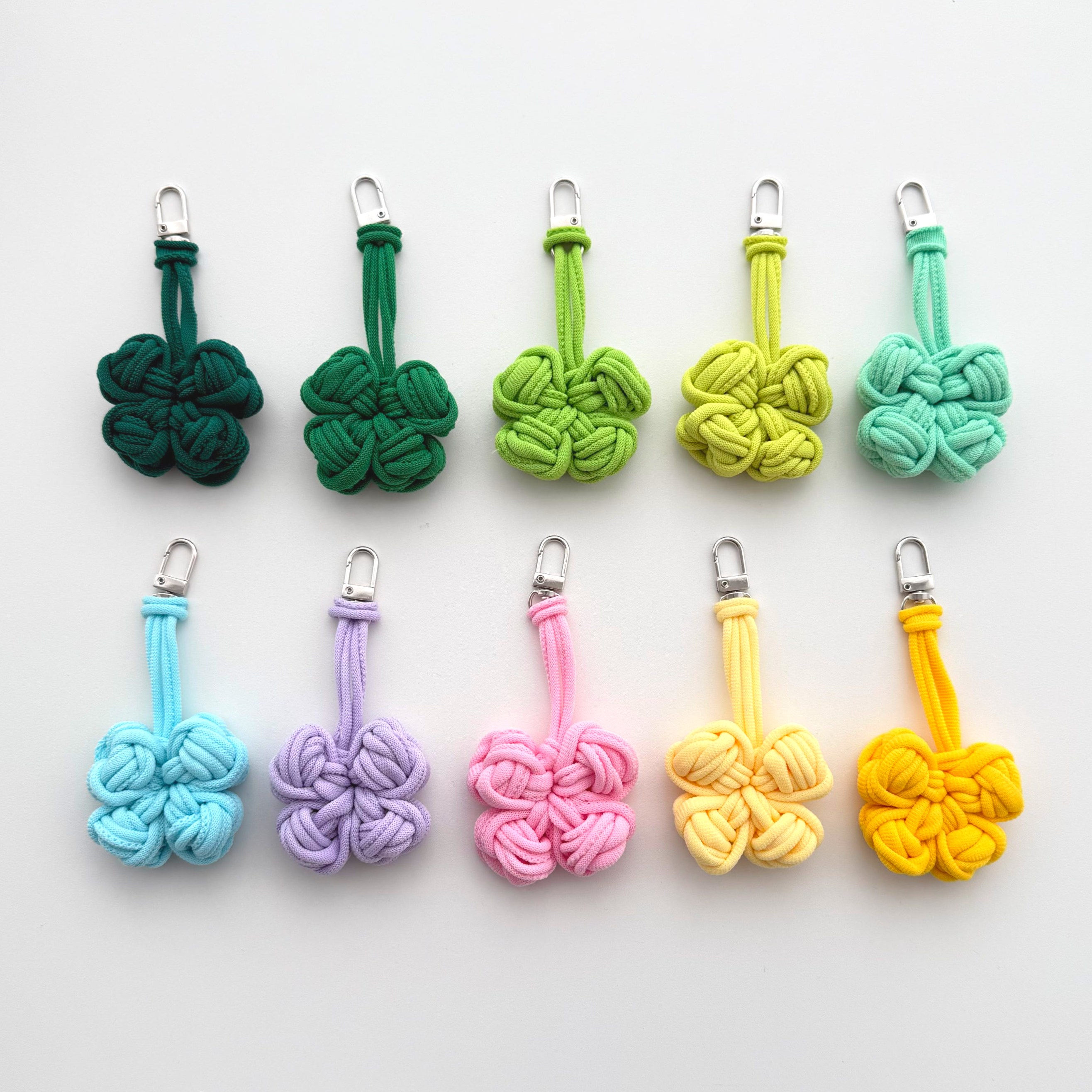 양말목 공예 네잎 클로버 키링 만들기 diy 업사이클링 열쇠고리 환경 교육 교구 행운 선물, 2.초록, 1개 1,600원