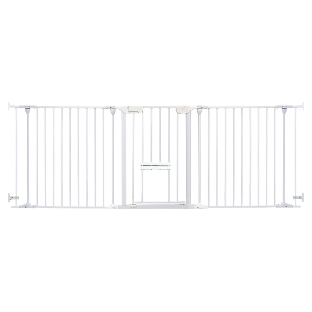 21세기트랜드 반려동물 펫스타 접이식 반자동 안전문 울타리 세컨도어형 NPD560, 화이트, 1개 52,500원