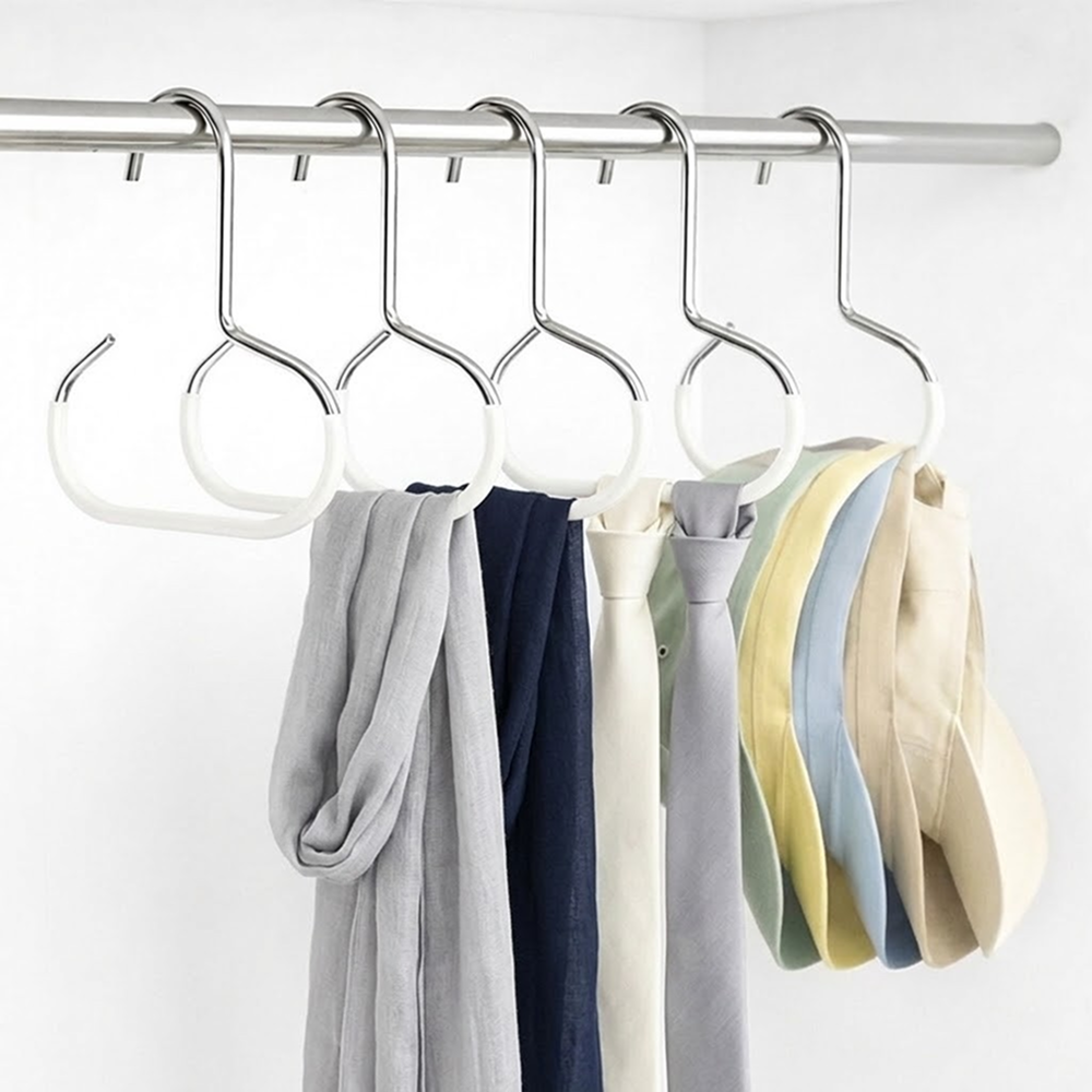 아이딥 논슬립 다용도 수납 벨트 스카프 넥타이 가방 걸이 5개, 화이트, 1개 3,250원