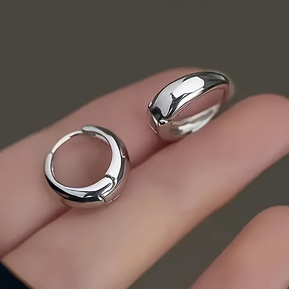 도금 로아 귀걸이 여자 여성 써지컬 스틸 골드 실버 체인 티타늄 패션 볼드 이어링 7,900원