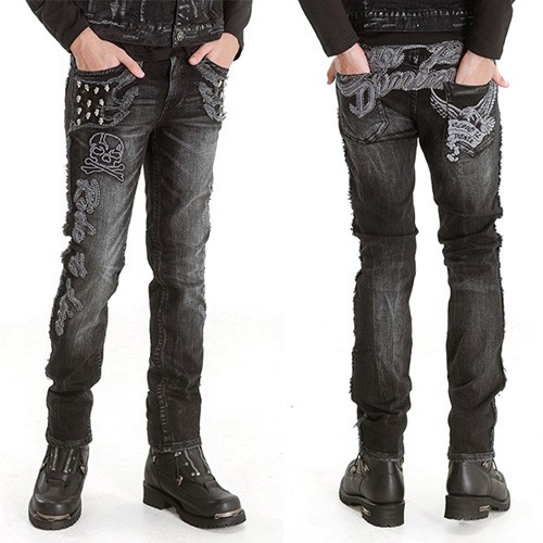 기사미 클라우드72 해골자수 간지나는 청바지 할리패션 프리미엄 캠핑패션 Cloud72 663 Black 143,600원