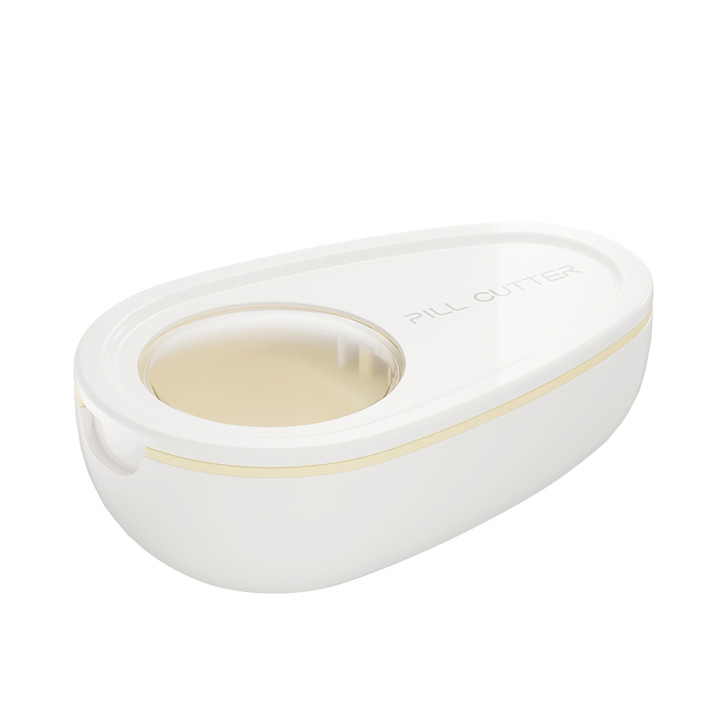 Topsun 약물 절단기 약판 분할기 4 소형 약상자 휴대용 약물 절단기, 휴대용 아보카도 모양 약상자 휴대용 약통자, 1개, 흰색 4,000원