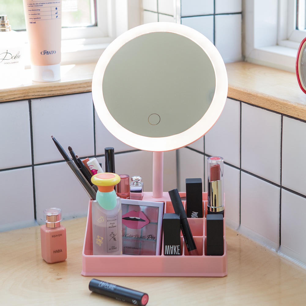 IRENE 충전식 수납 LED 화장거울 17,500원