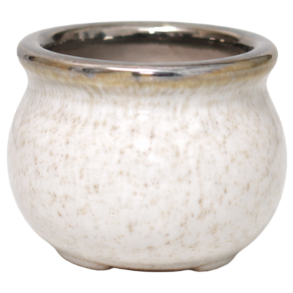 흘림 유약 미니 도자기 화분 / 소형 다육 콩분, 1개, 아이보리 흘림 5,900원