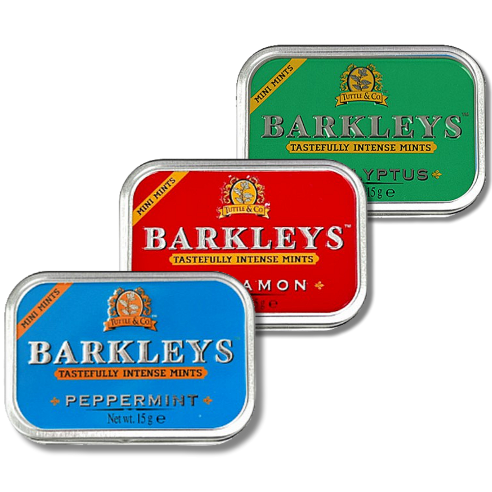 바클리즈 무설탕 민트 페퍼민트15g+무설탕 시나몬15g+무설탕 유칼립투스 틴 15g 슈가프리 캔디 3종 13,550원