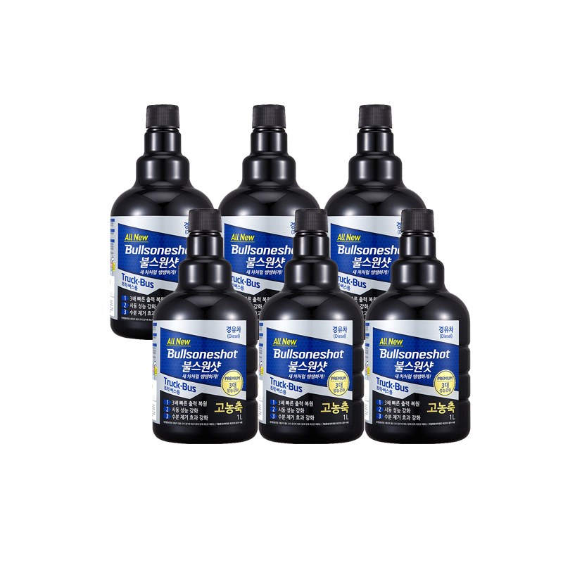 불스원샷 트럭 버스 대용량 1리터 4+2 화물 연료첨가제 트럭용4개+증정용2개 76,400원