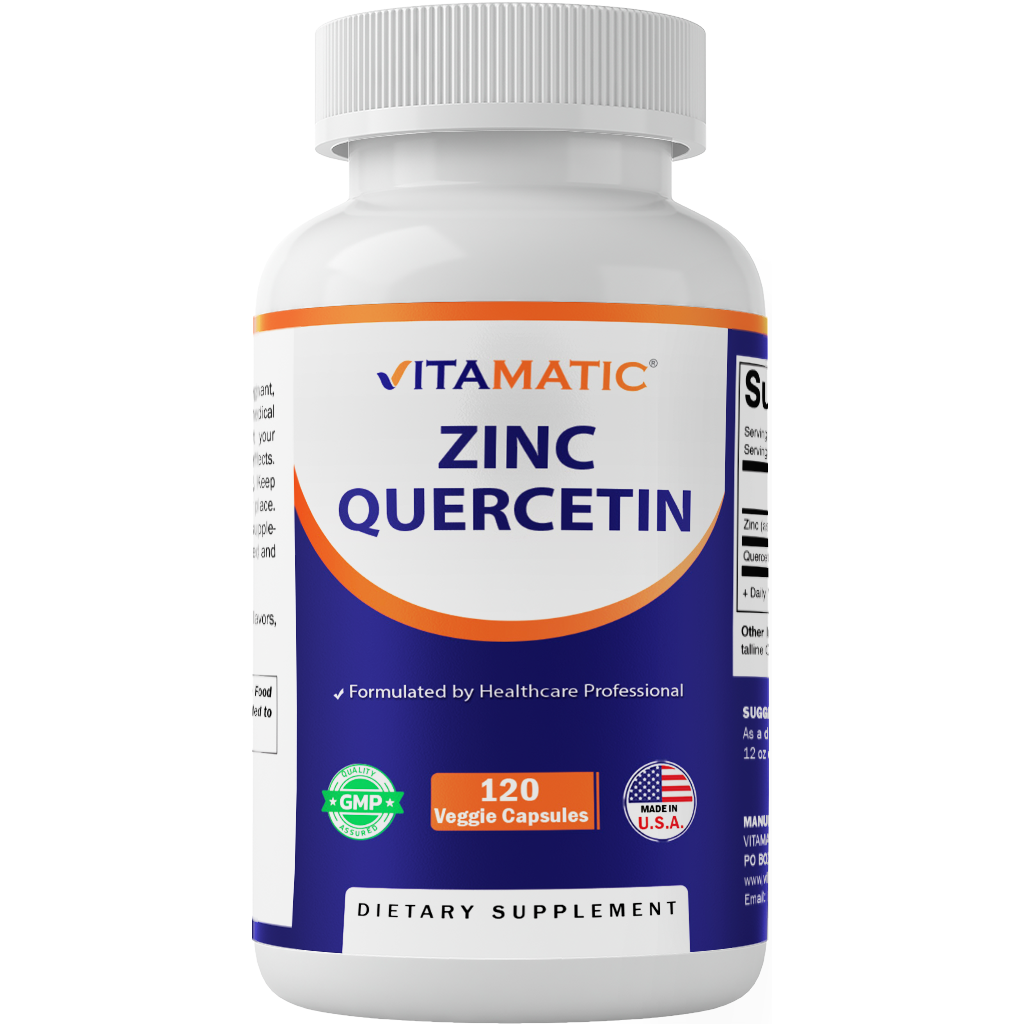 비타매틱 아연 퀘르세틴 - 120 베지테리언 캡슐, 5개, 120회분 139,850원