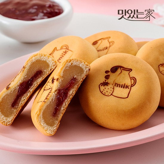 화과방 목장우유로 만든 우유앙빵 딸기35gx9개입 / 간식 우유만주 앙금 10,900원