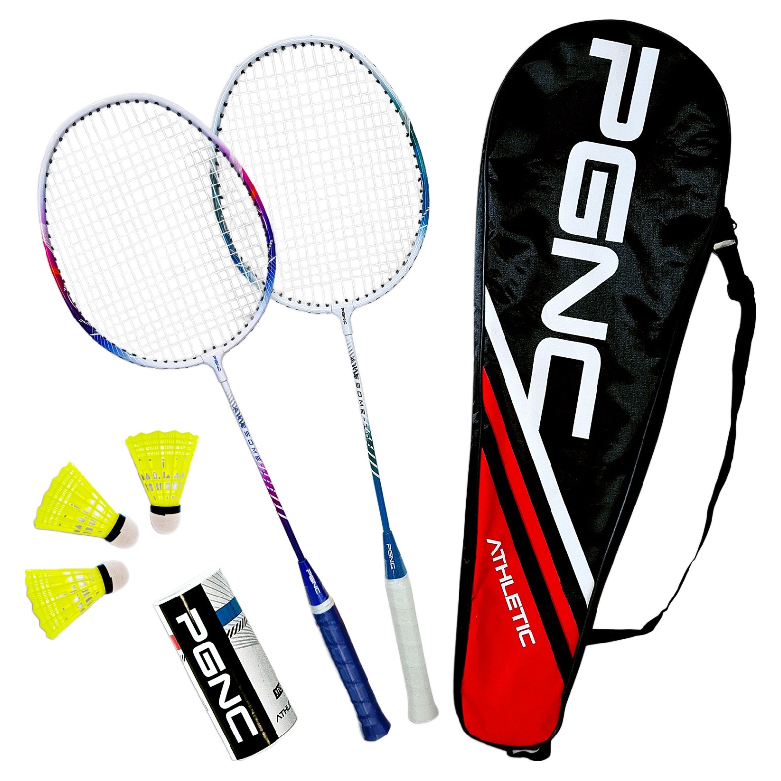 패기앤코 스포츠 배드민턴 라켓 2종 + 셔틀콕 3p + 가방 세트, AWESOME-100, 1세트 23,810원