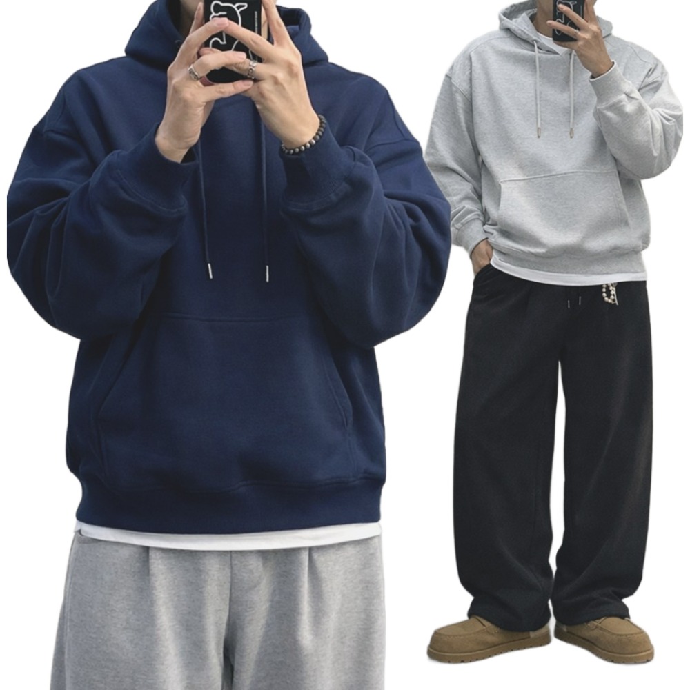 테이크잇컴퍼니 빅사이즈 남녀공용 4계절용 프리미엄 탄탄 무지 오버핏 고중량 후드티 30,900원