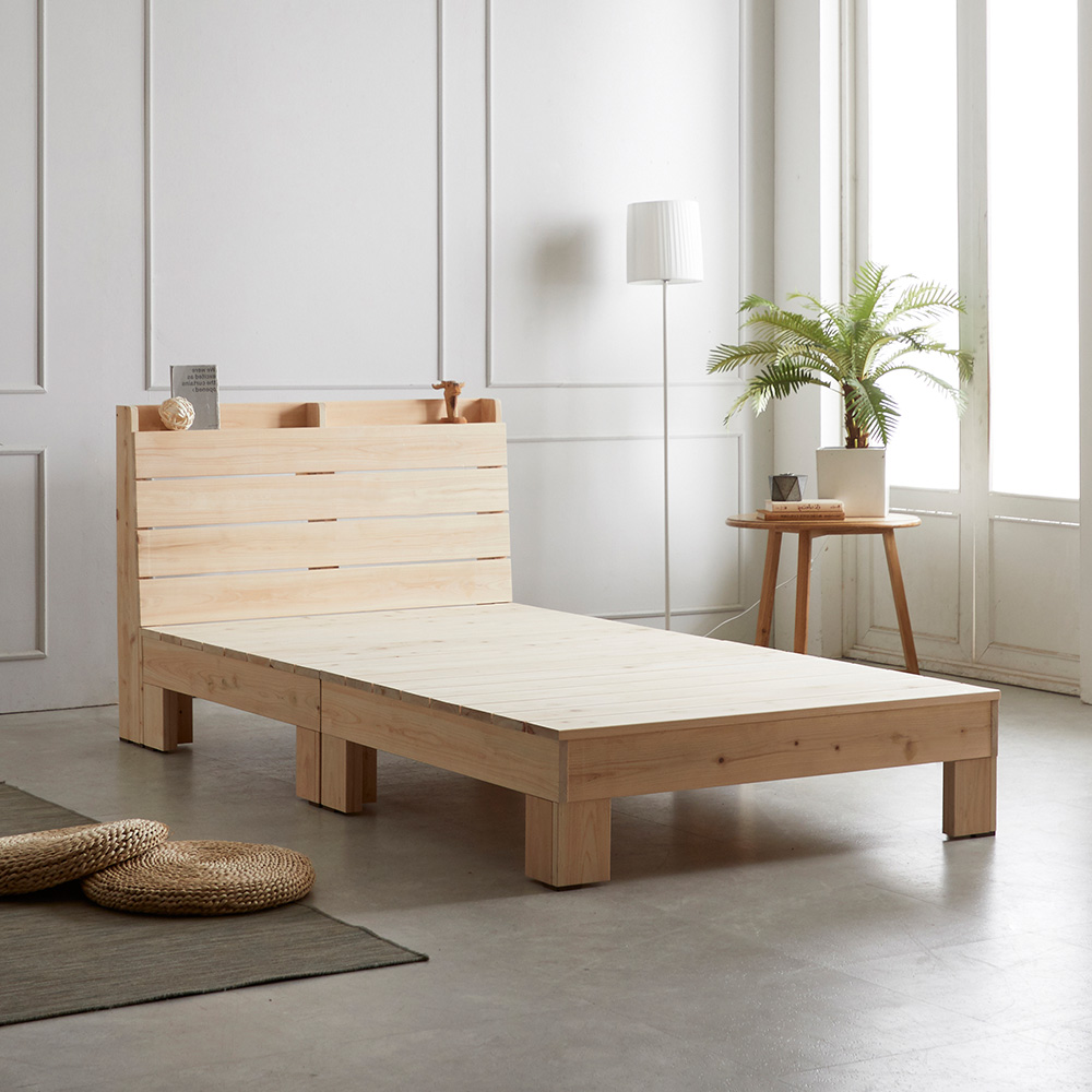 동서가구 순수 히노끼 편백나무 100% 프레임 수납헤드 평상 원목침대 슈퍼싱글 SS (매트제외) DF638424 276,900원