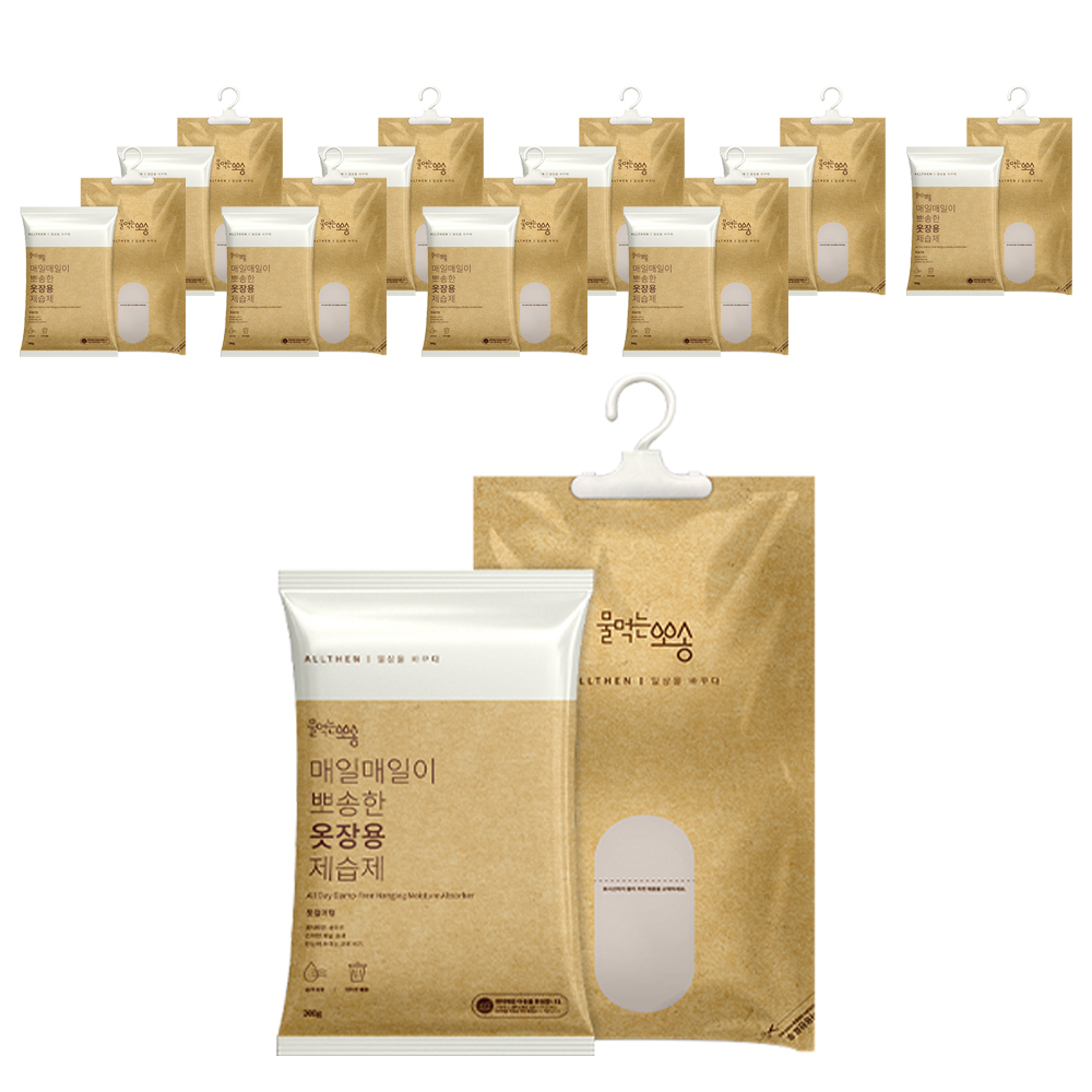 물먹는뽀송 옷걸이형 제습제 본품, 200g, 10개 11,900원