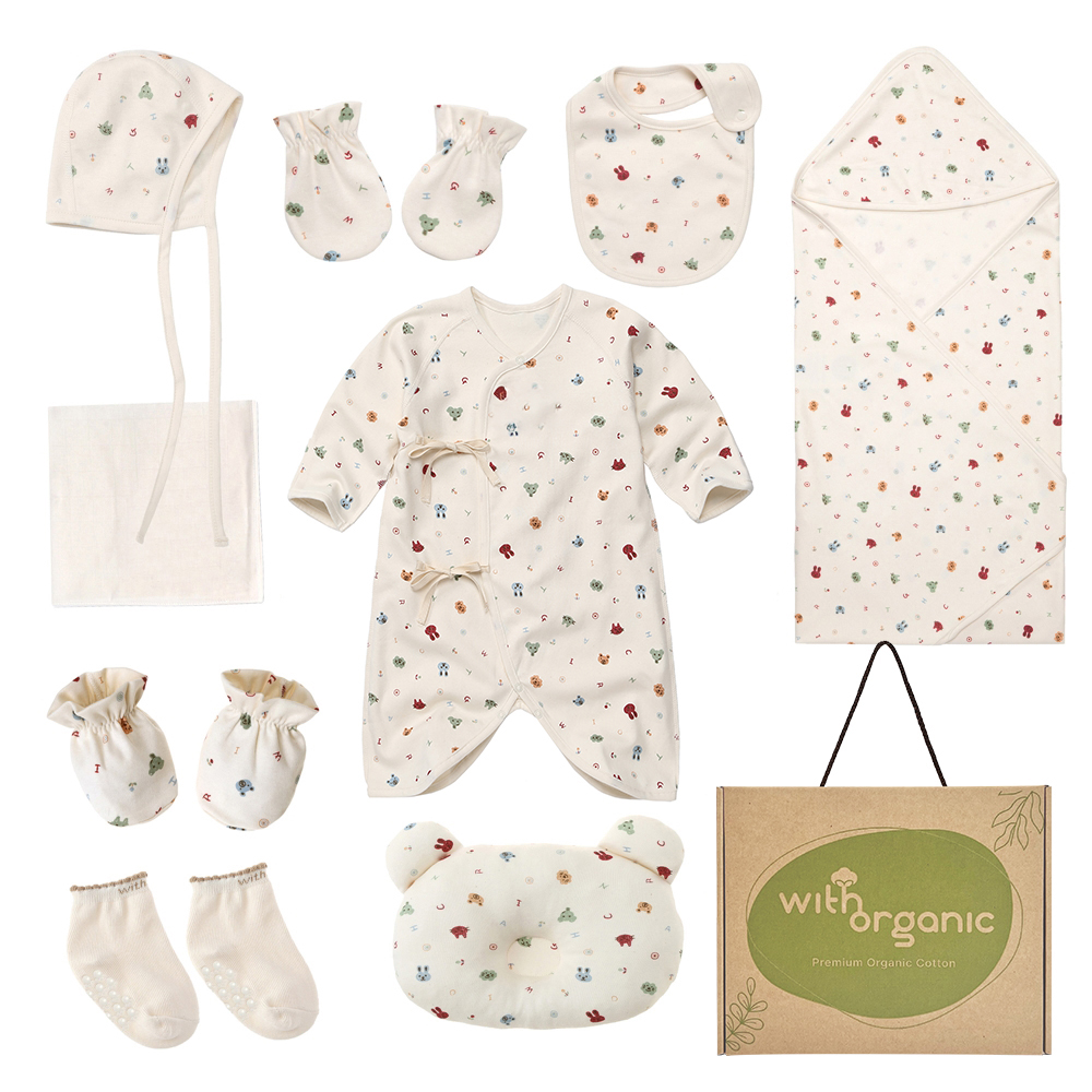 위드오가닉 신생아용 출산선물 10종 세트 62,000원