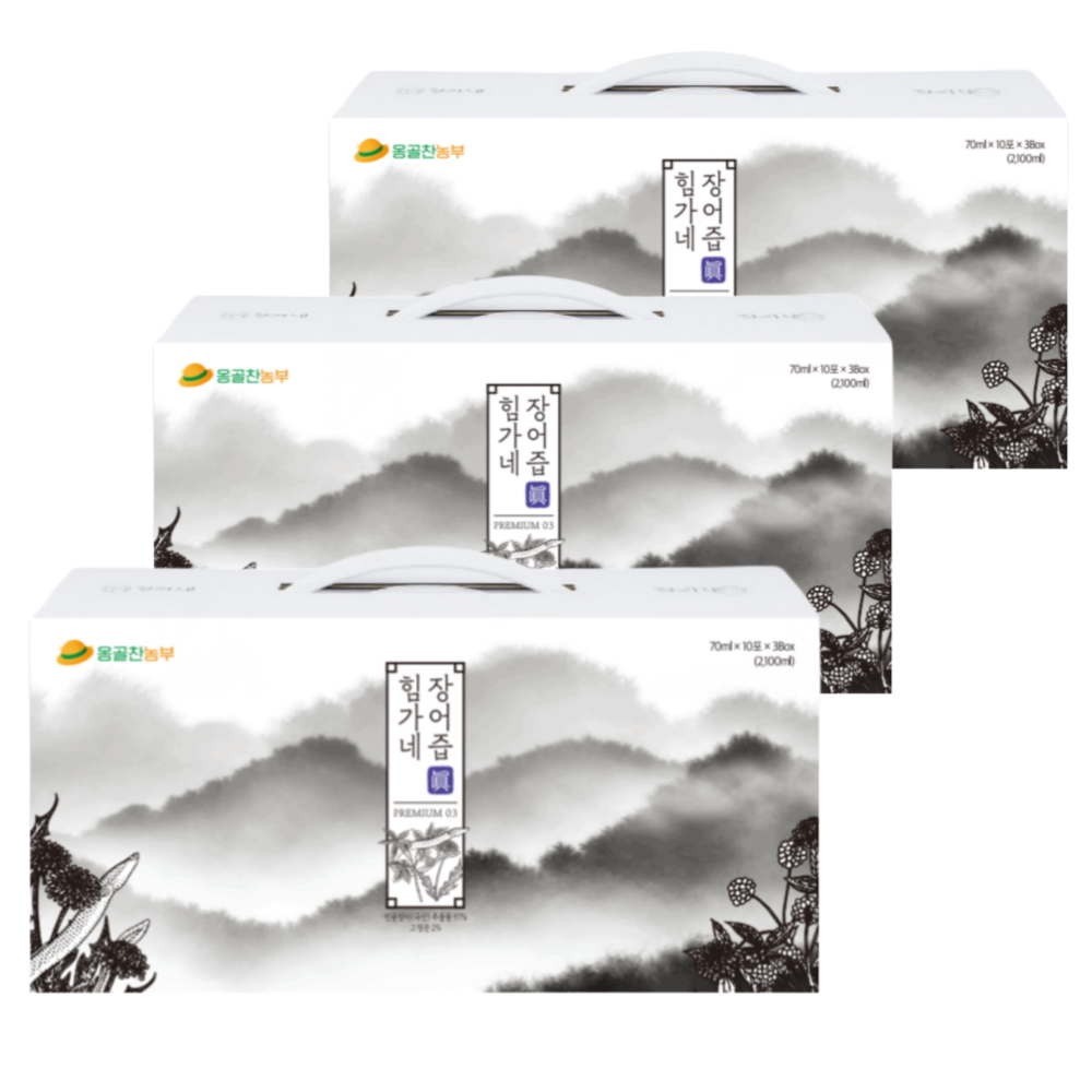 힘가네 장어즙 장어 엑기스 장어진액 민물 70ml 30포, 2.1L, 3개 92,290원