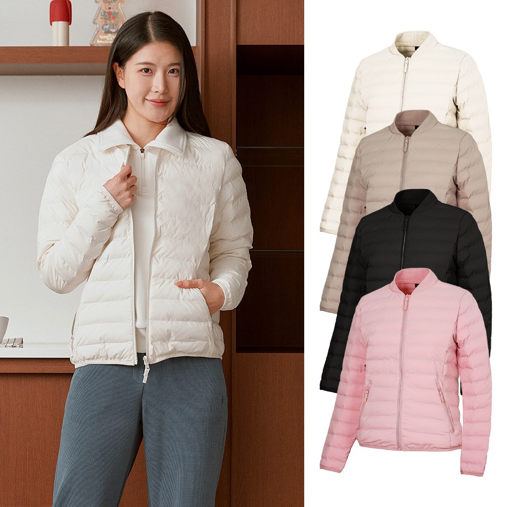 빌트모아 여성 겨울 골프웨어 헨리 튜브 패딩 자켓 59,000원