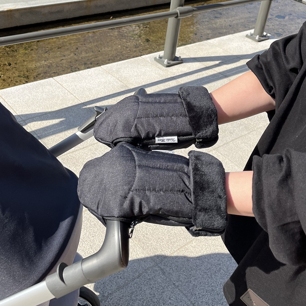 6ten8 유모차 손잡이 방한 장갑 겨울철 핸드머프 핸드워머, 1개 25,000원