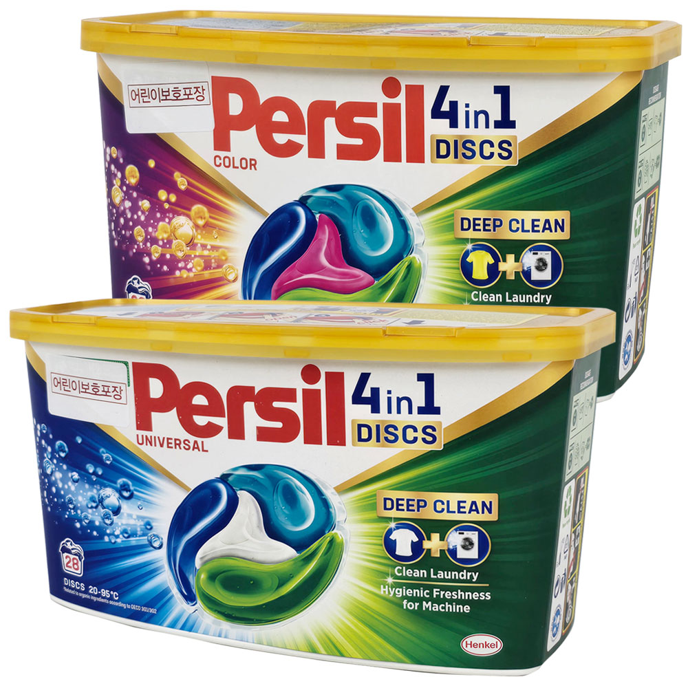 퍼실 4in1 디스크 보관용기형 딥클린 캡슐세제 (유니버셜 28p + 컬러 28p) 33,900원