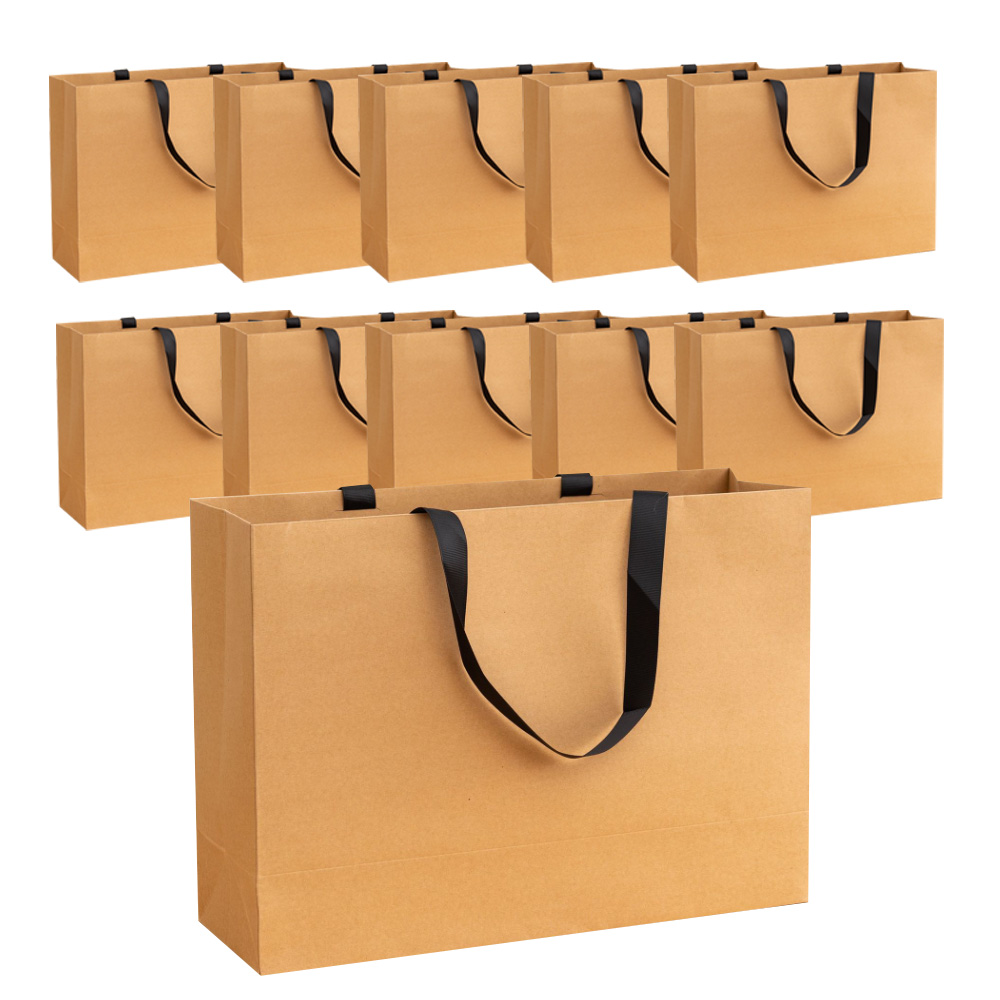 일상가 탄탄한 튼튼한 깔끔한 고급 프리미엄 무지 선물 가로형 쇼핑백, 10개, 크라프트 19,900원