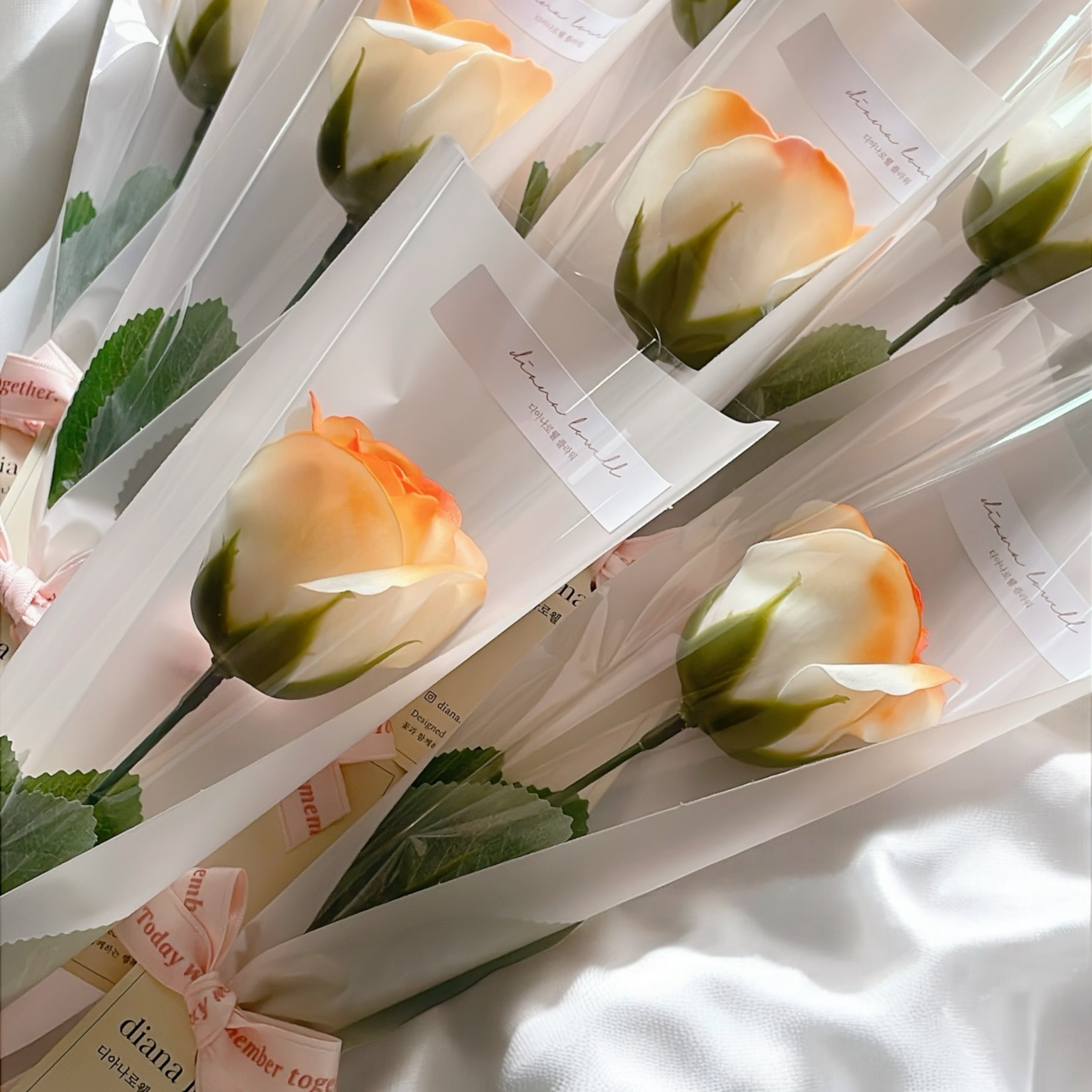 디아나로웰 장미 비누꽃 한송이 10p 유치원 어린이집 졸업식 입학식 단체주문 행사 교회 22,800원