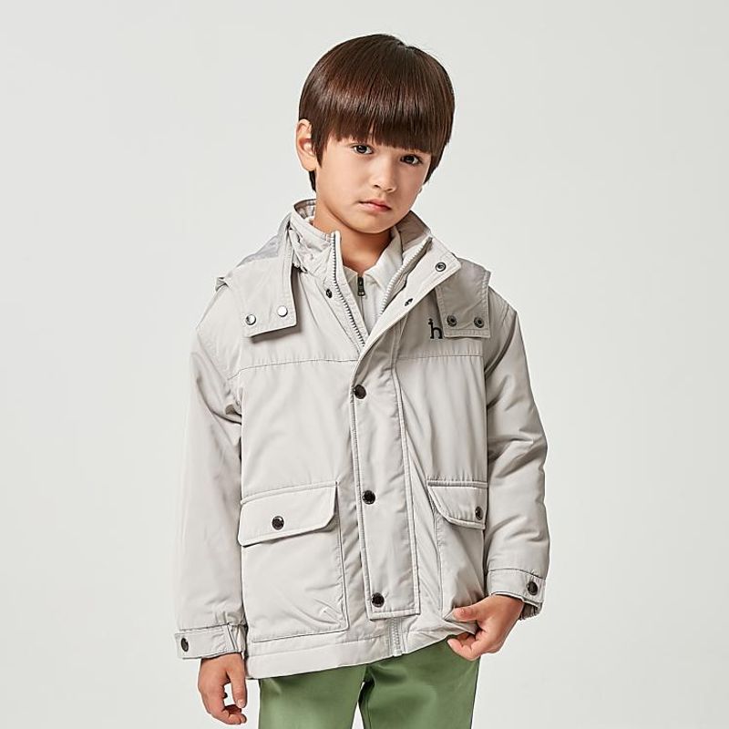 헤지스 키즈 헤지스키즈 브리튼 사파리 패딩 점퍼 HTS11JP06M GY 134,900원
