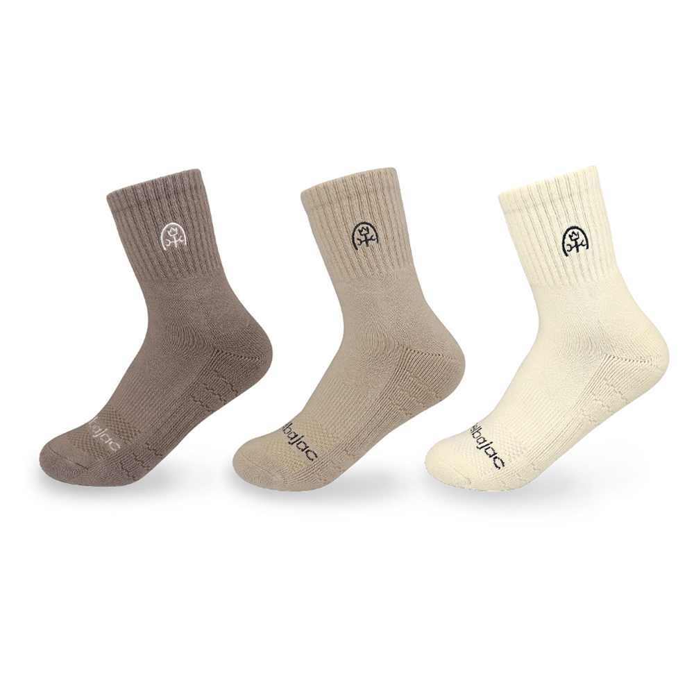 까스텔바작 컬러 자수 쿠션 양말 3족 세트 CSW-191 9,500원