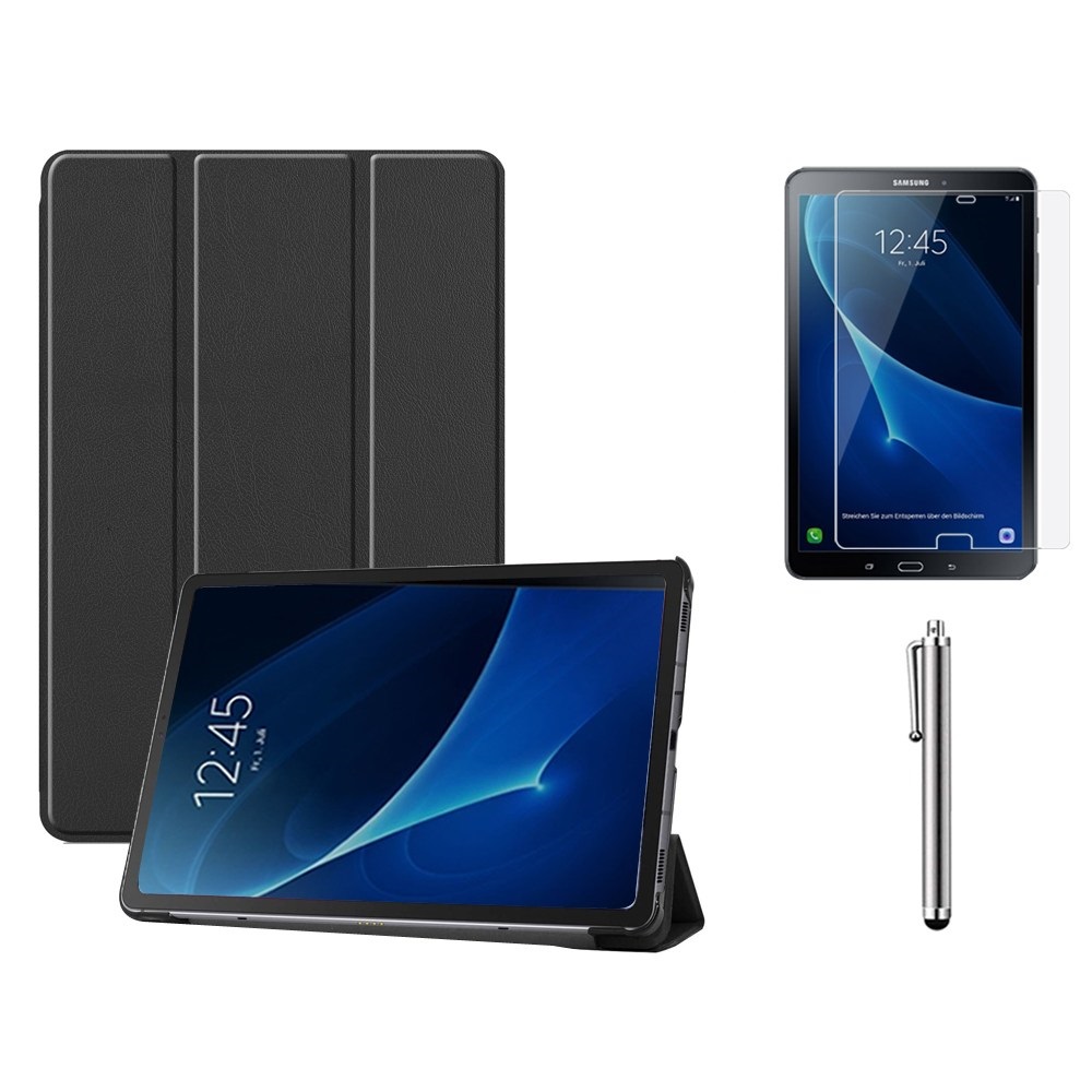 갤럭시탭A6 10.1 with Spen 호환 북커버 케이스+액정보호필름+터치펜 SM-P580 P585 케이스나라 S펜 12,800원