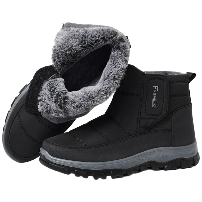 남성 방한부츠 스니커즈 미끄럼 방지 트레킹화 등산화 퍼 부츠 6,600원