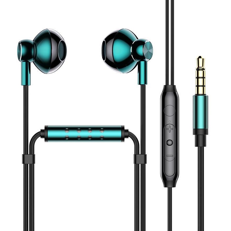 실속형 유선 이어폰 마이크 내장 3.5mm 줄이어폰 PC/방송용 턱고정마이크 자웃자, 청록색 14,980원