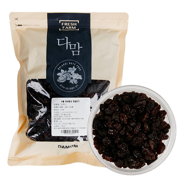 다맘 미국산 건포도 1kg 7,500원
