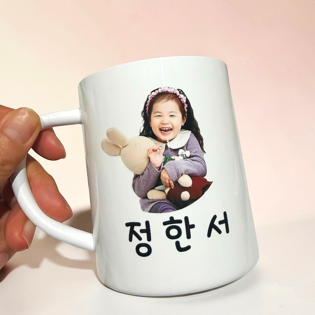 선명한 인쇄 스텐 화이트 양치컵 맞춤제작 유치원 네임 스테인레스 그림 사진 이니셜 답례품 주문제작, 1개, 화이트(바탕) 9,500원