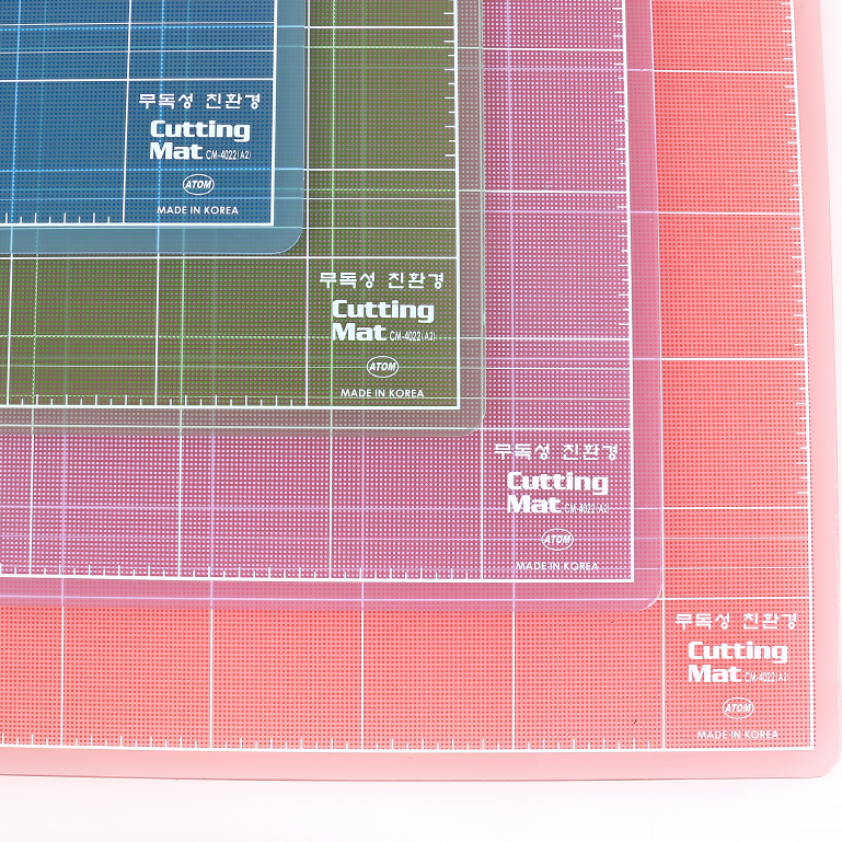 아톰]친환경 칼라반투명커팅매트 무독성(책상용), 적색 28,810원